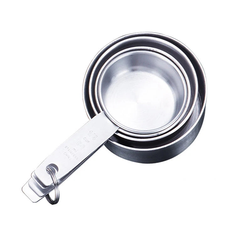 Stainless Steel Measuring Cups and Spoons Set