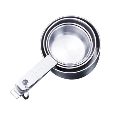 Stainless Steel Measuring Cups and Spoons Set