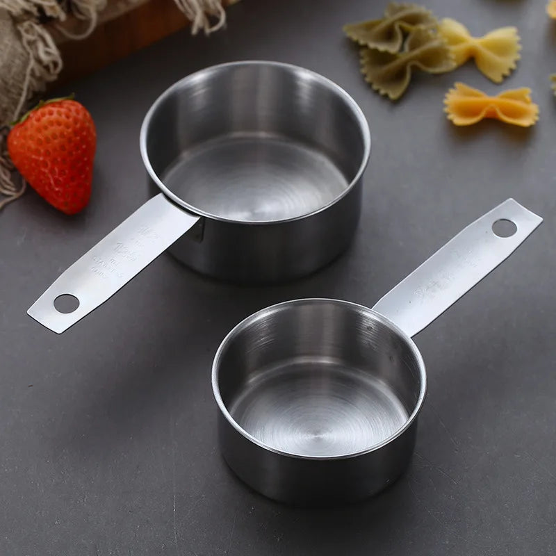 Stainless Steel Measuring Cups and Spoons Set