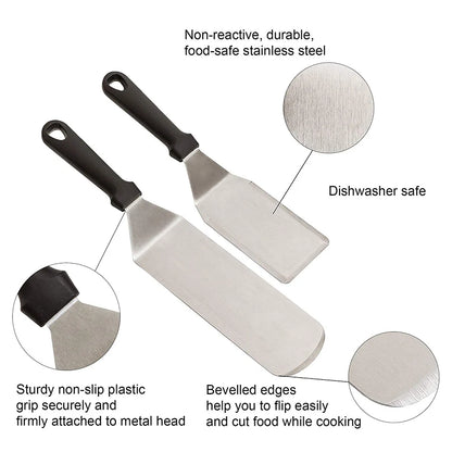 Stainless Steel Griddle Spatula Set