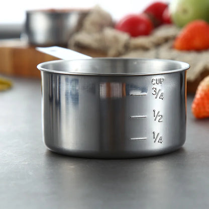 Stainless Steel Measuring Cups and Spoons Set