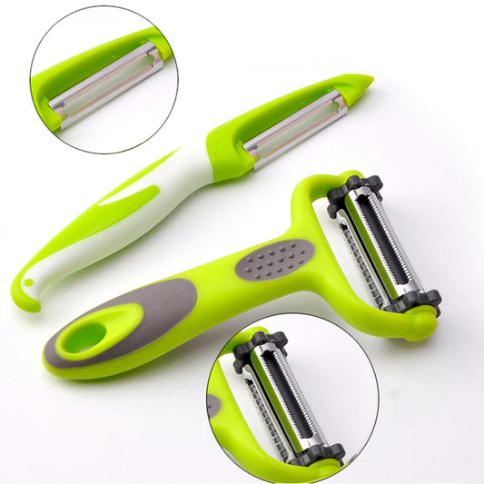 Vegetable Peeler & Shredder (3-in-1) with Rotating Head