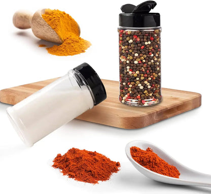 Plastic Spice Jars with Shaker Lids