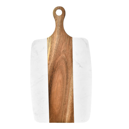 Mini Acacia Wood Marble Cutting Board (Charcuterie Board)