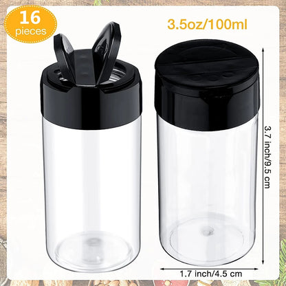 Plastic Spice Jars with Shaker Lids