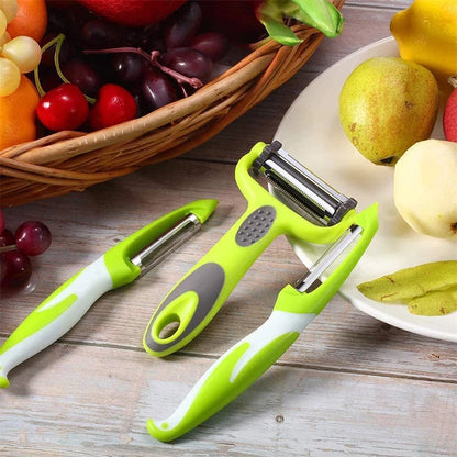 Vegetable Peeler & Shredder (3-in-1) with Rotating Head