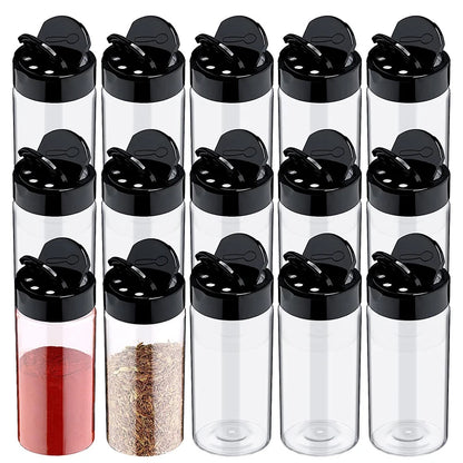 Plastic Spice Jars with Shaker Lids