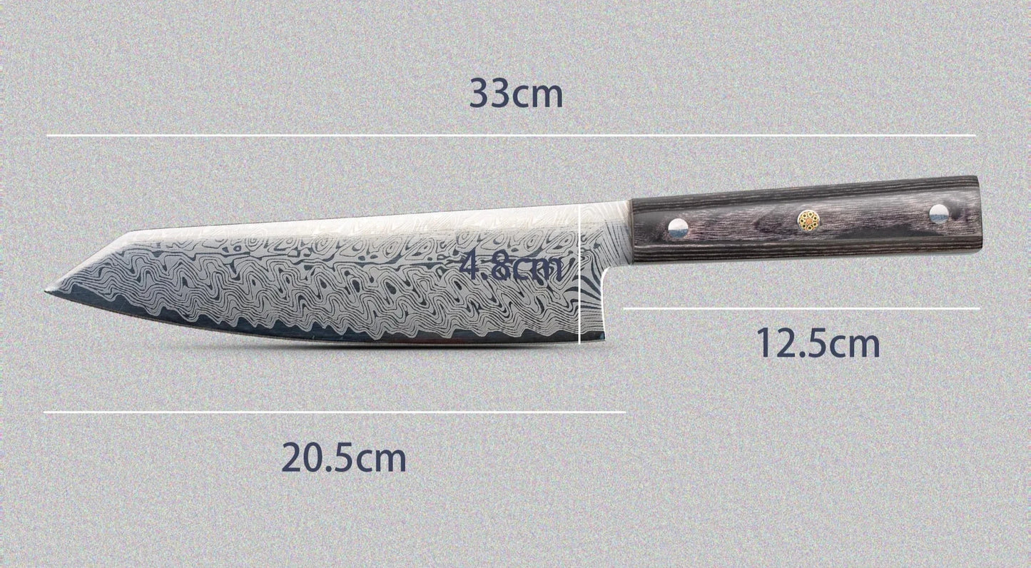 Santoku Chef Knife (Laser Damascus Pattern)