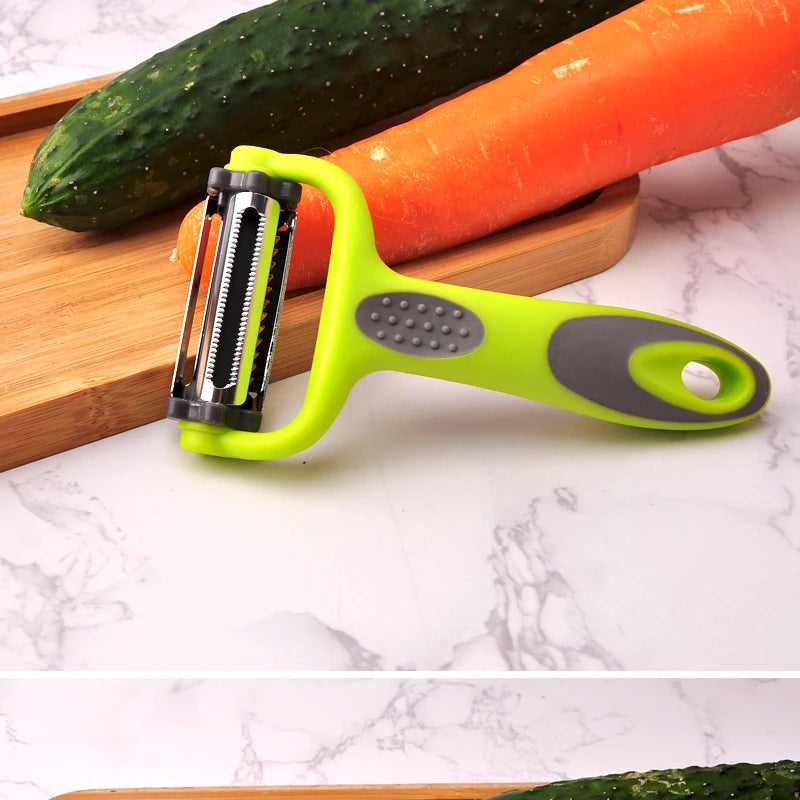 Vegetable Peeler & Shredder (3-in-1) with Rotating Head