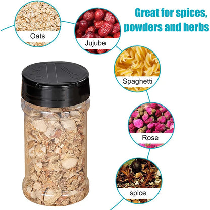 Plastic Spice Jars with Shaker Lids