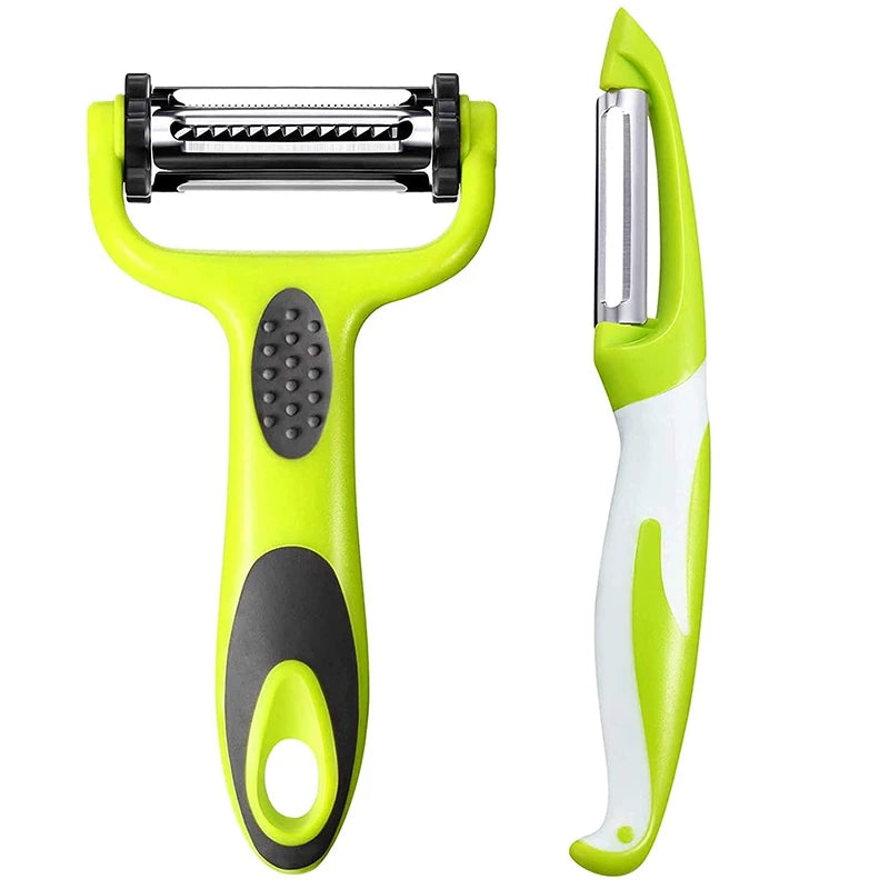 Vegetable Peeler & Shredder (3-in-1) with Rotating Head