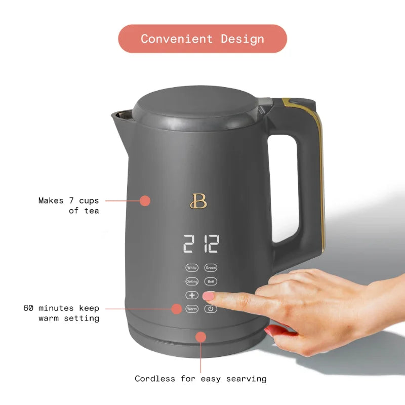 Electric Kettle 1.7L by Drew Barrymore's Beautiful