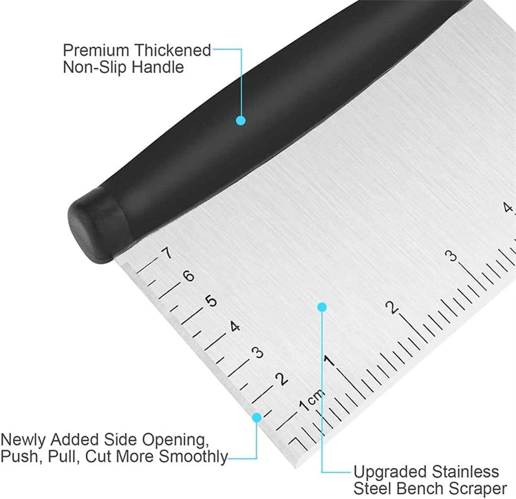 Multi-Purpose Dough Cutter & Griddle Scraper