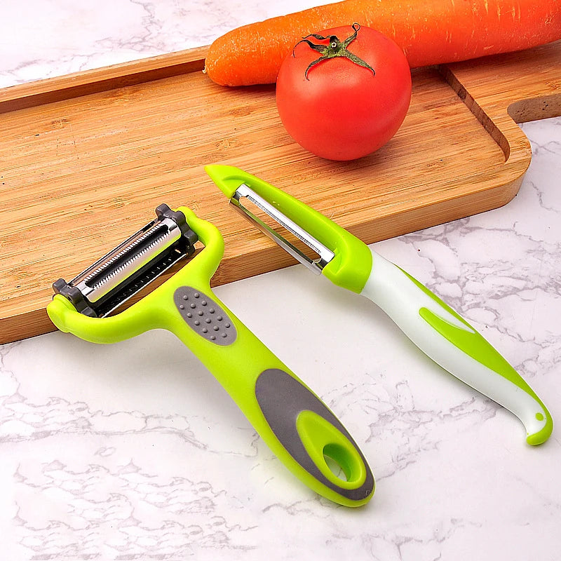 Vegetable Peeler & Shredder (3-in-1) with Rotating Head